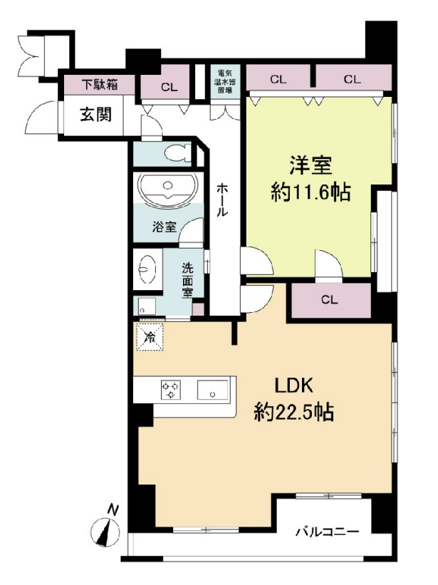 グレンパーク梅田北の間取り