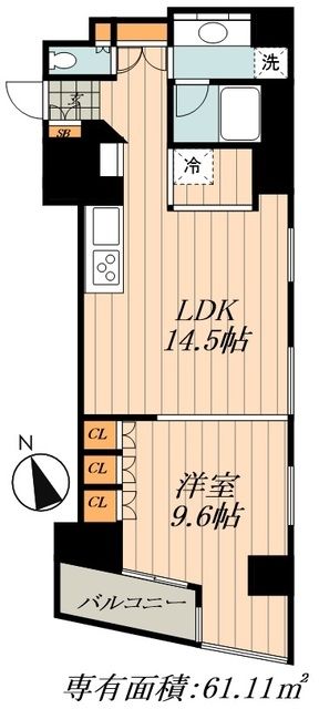 パークアクシス銀座イーストの間取り