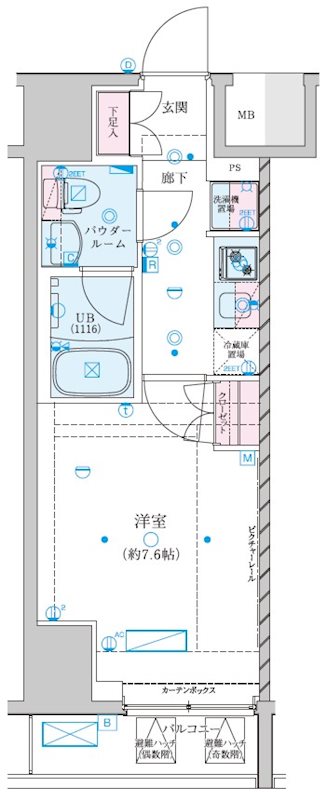 ジェノヴィア川崎VIIの間取り