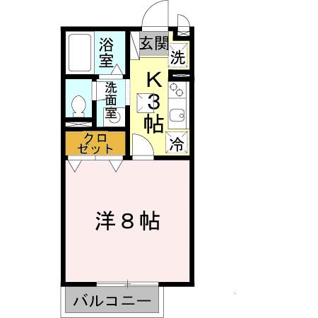 メゾン　ラ　トゥール　Ａ棟の間取り