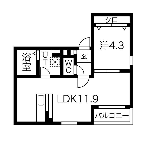 MS　佐古前の間取り