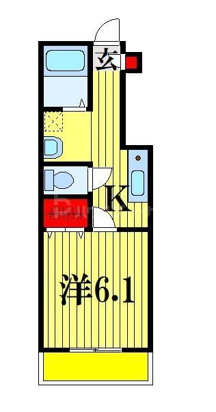 船橋市前貝塚町のアパートの間取り