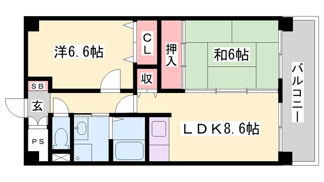 リアライズ加古川IIの間取り