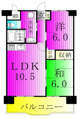 ブライトステージ南柏の間取り