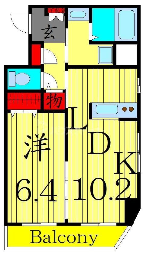 【足立区一ツ家のマンションの間取り】