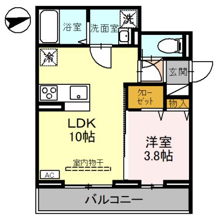 ノーブルパレス 別所の間取り