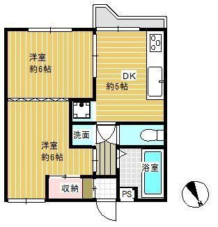 日野市新井のマンションの間取り