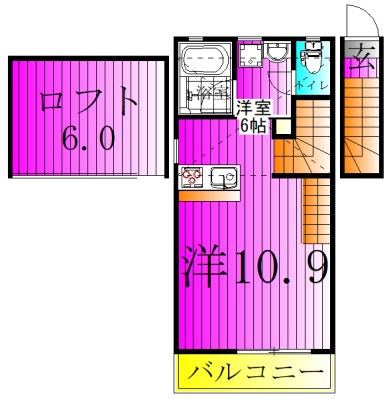 ミニフラット21の間取り