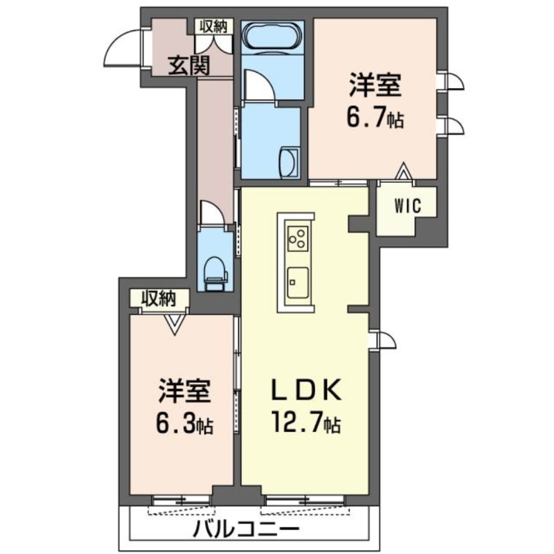 フローリアの間取り