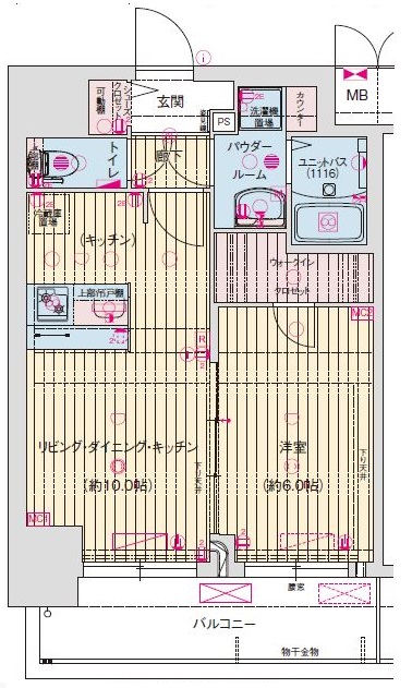 プレサンス東別院セレニスの間取り