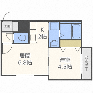 シェリールブリエの間取り