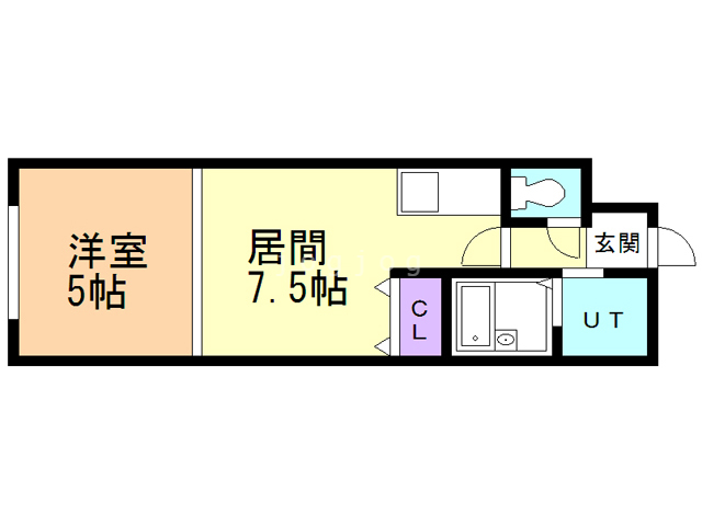 カゼル中央の間取り