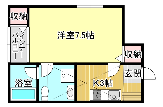 セゾンド・エル新津の間取り