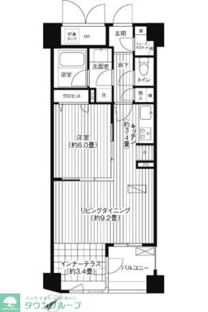 コスモリード新宿余丁町の間取り