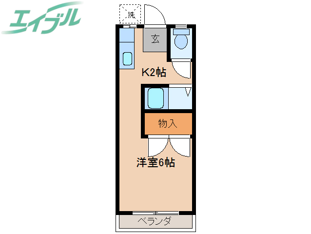 岩渕松鶴の間取り