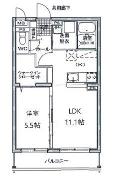 コントレイル鶴崎の間取り