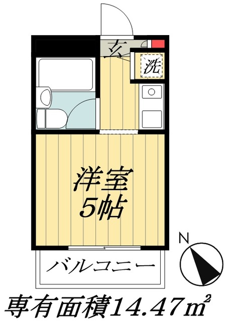 市川市宝のマンションの間取り