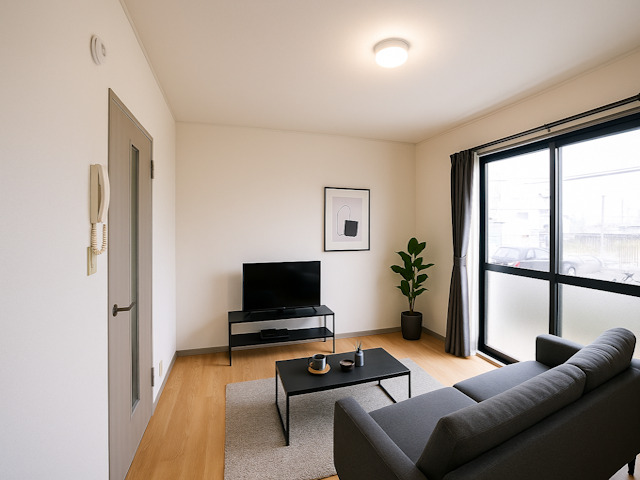 居室・リビング　CGで家具等を配置したもので家具等は含まれません。