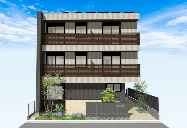 建物外観　●外観パース。
