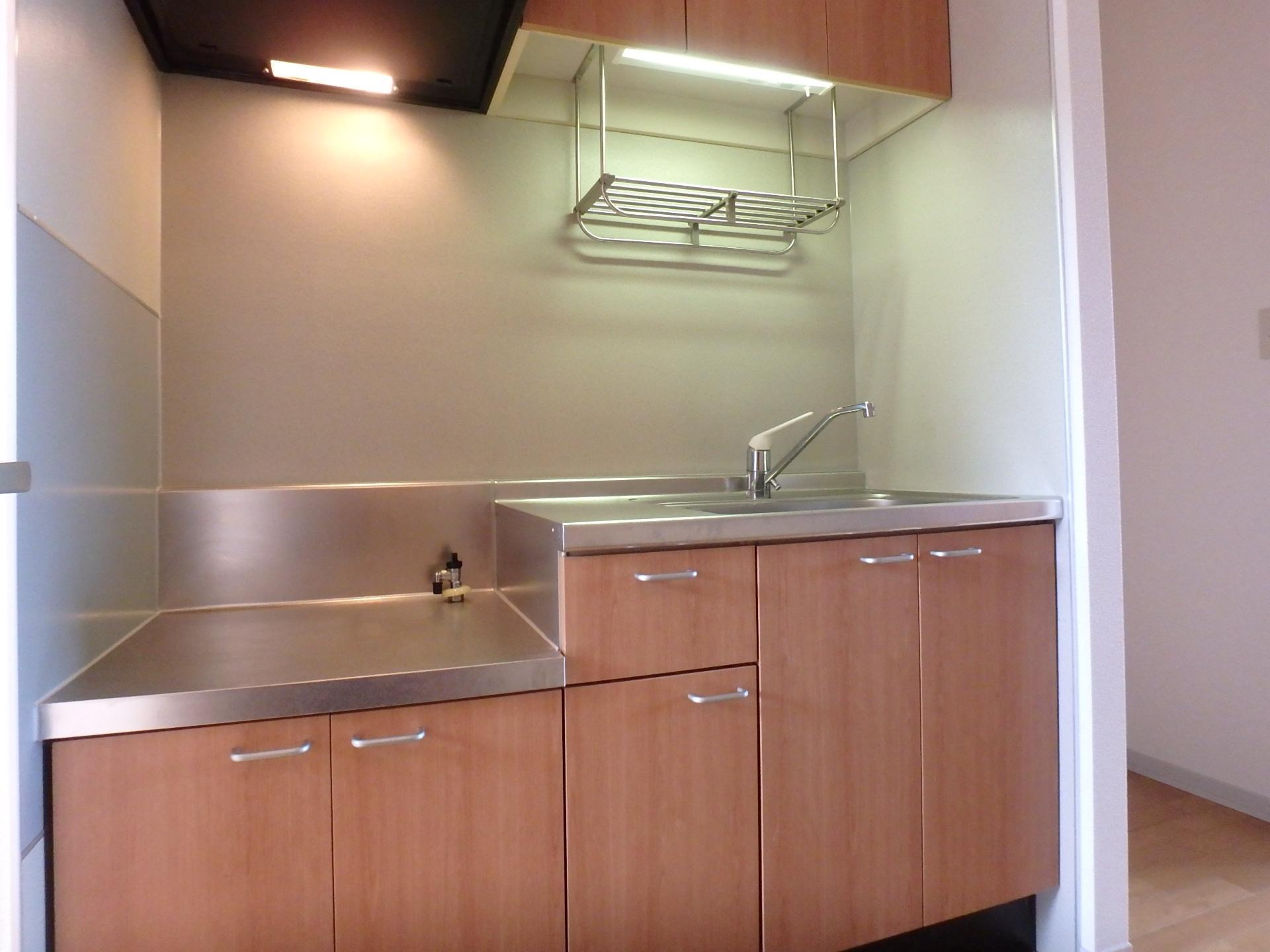 キッチン　2口コンロが設置可能なキッチンです