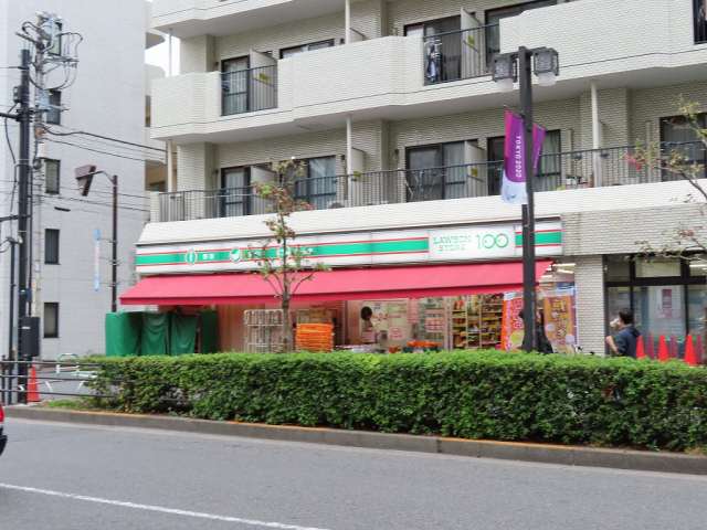 コンビニ　ローソンストア１００（コンビニ）まで287m