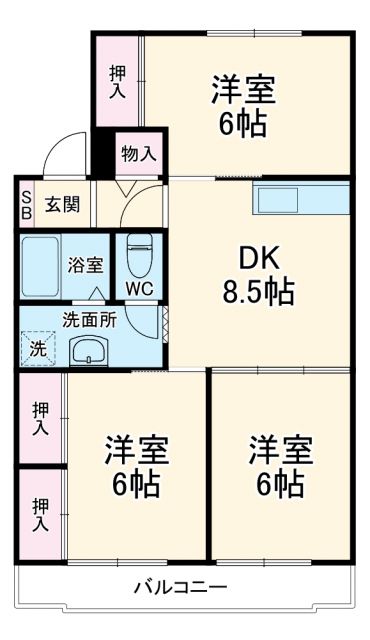 グランドール上島の間取り写真