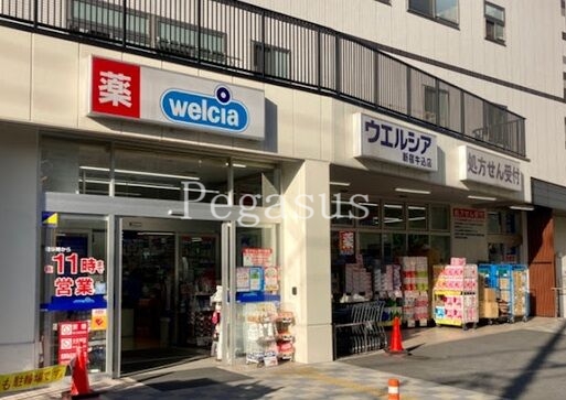 ドラックストア　ウエルシア新宿牛込店（ドラッグストア）まで394m