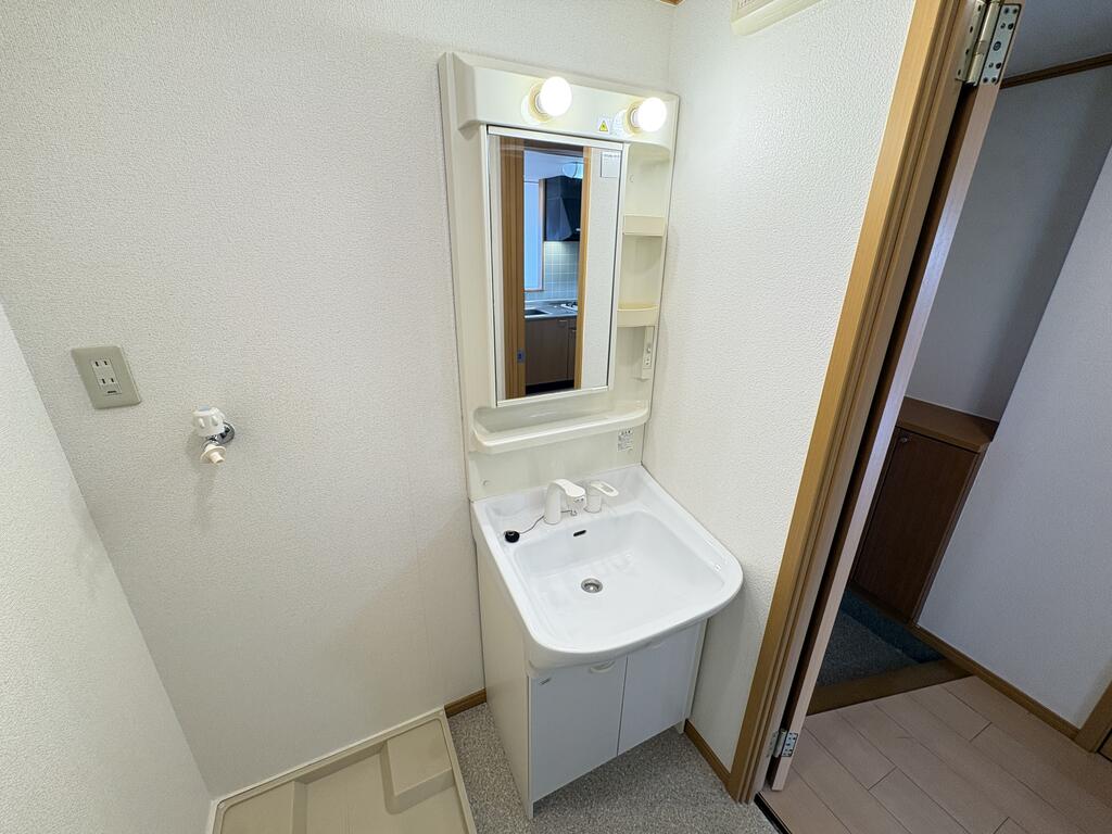 洗面設備　※同建物の別のお部屋の写真です。