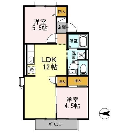 クレストシティービューの間取り写真