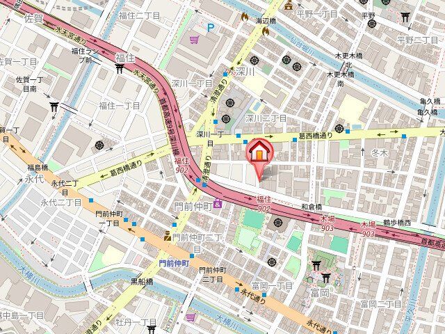 東京メトロ東西線 門前仲町駅 徒歩4分 7階建 築6年の外観写真