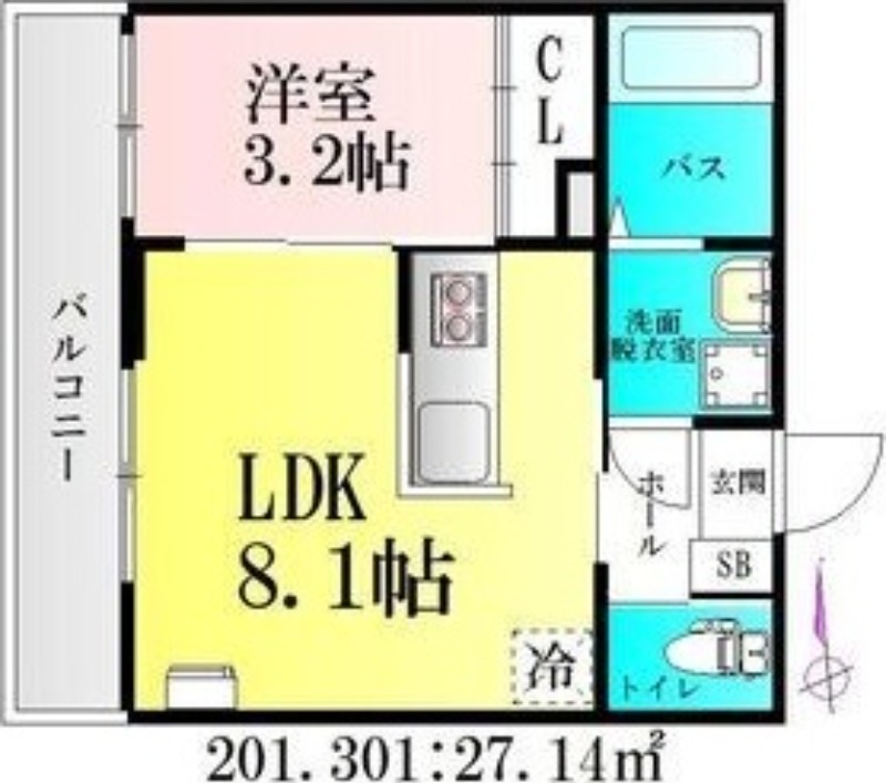 ベルホワイト富沢の間取り写真
