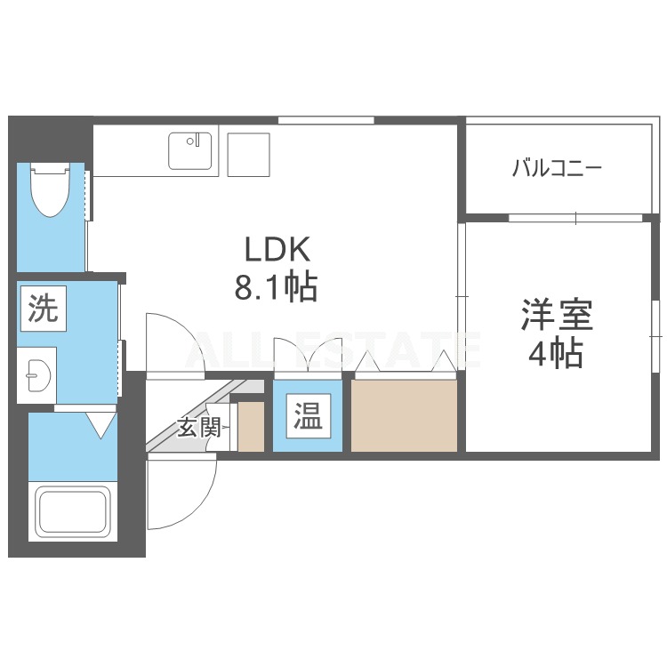 地下鉄千日前線 北巽駅 徒歩9分 3階建 築2年の間取り写真