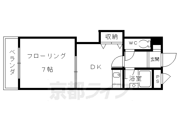マンション西嵐の間取り写真