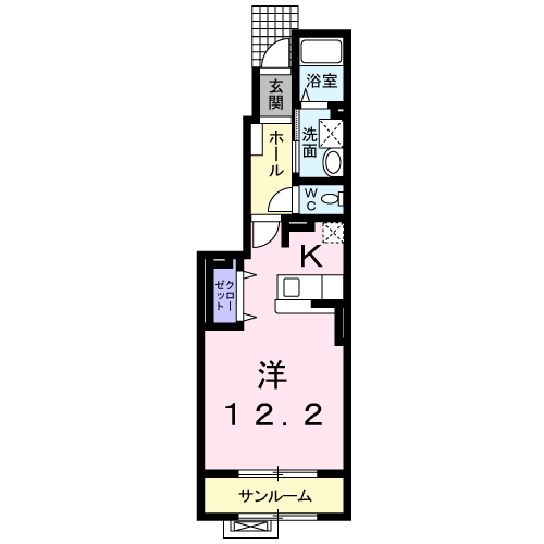 パインバード Ａの間取り