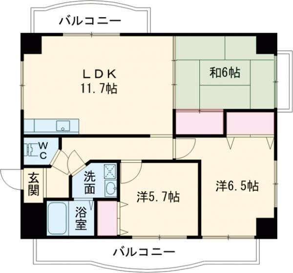 ＡＬＴＡ萱野浦ビューの間取り