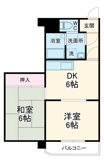 名古屋市天白区元八事のマンションの間取り