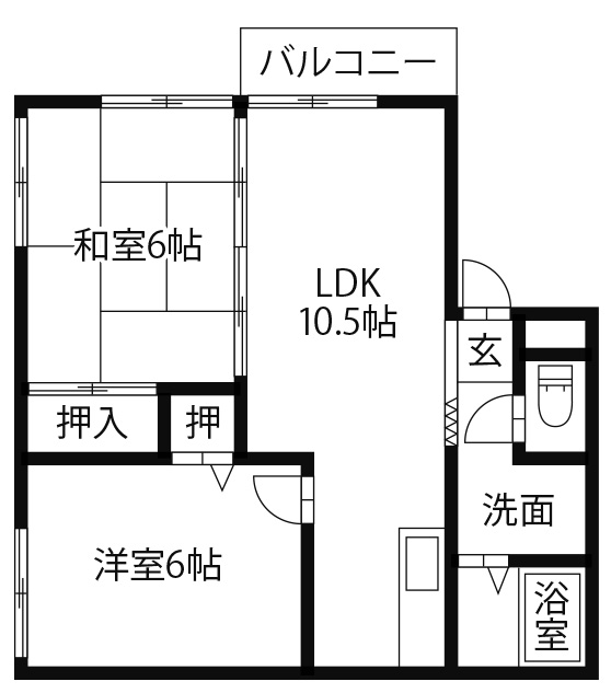 【クリエイトコーポの間取り】