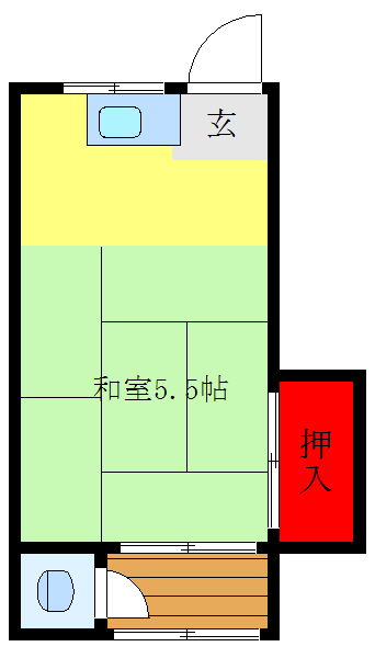 三栄荘の間取り