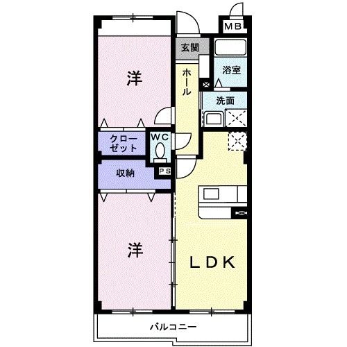 知多郡阿久比町大字植大のマンションの間取り