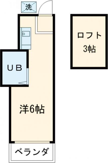 江戸川区南葛西のアパートの間取り