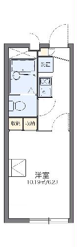 レオパレスメルベーユ　昭和の間取り