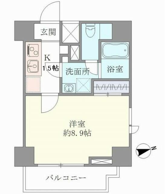 東京都港区白金１（マンション）の賃貸物件の間取り