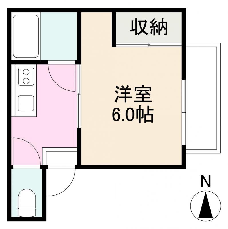 高松市春日町のアパートの間取り