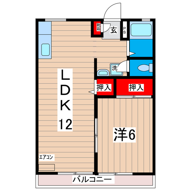 サンビレッジ本宮Ｃ棟の間取り