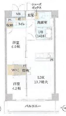 トリニティ豊中本町の間取り