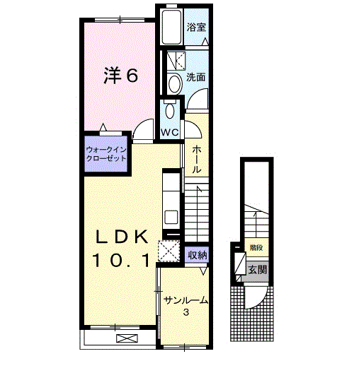 コンフォールＧＲ　Iの間取り