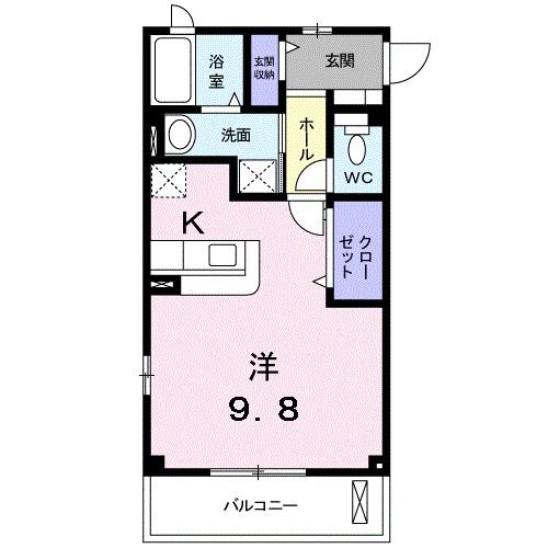 東海市高横須賀町のアパートの間取り