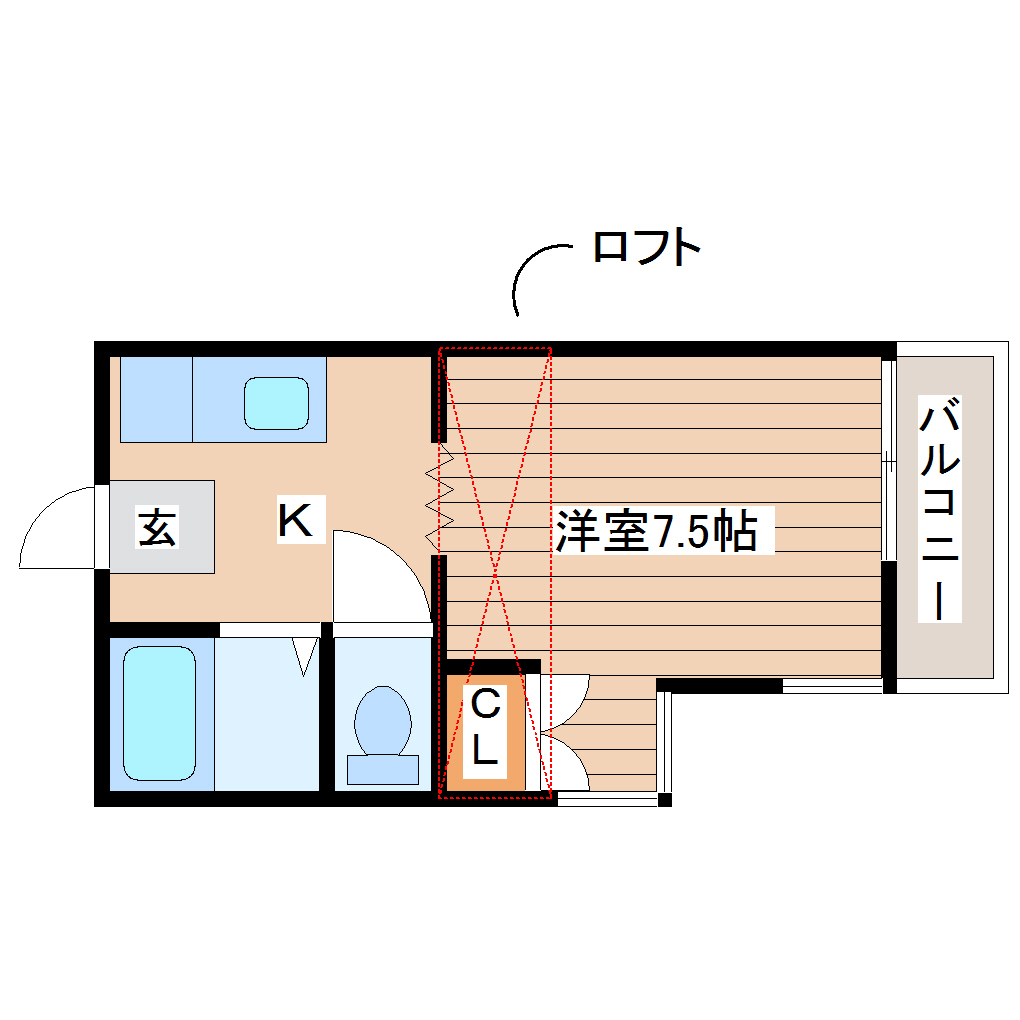 アリス桜木町第1の間取り