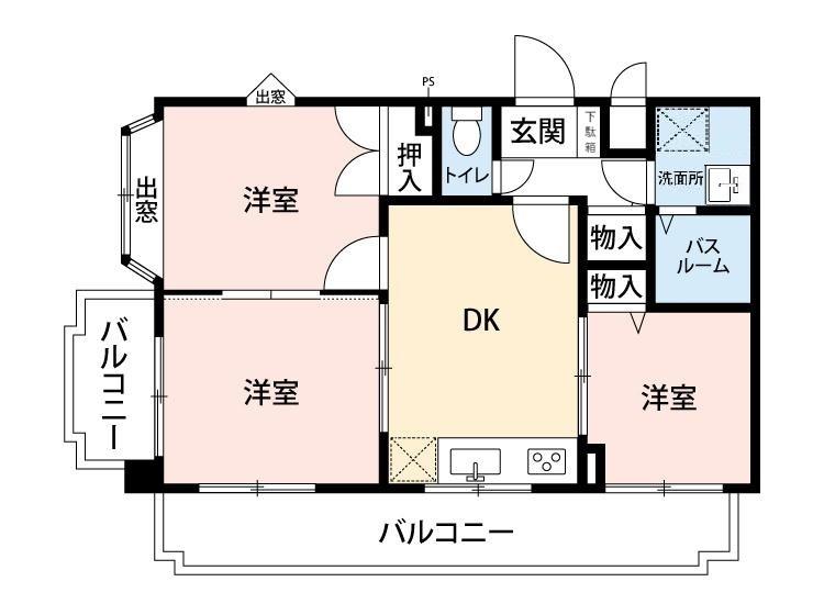 リバティーハイツ橋本の間取り