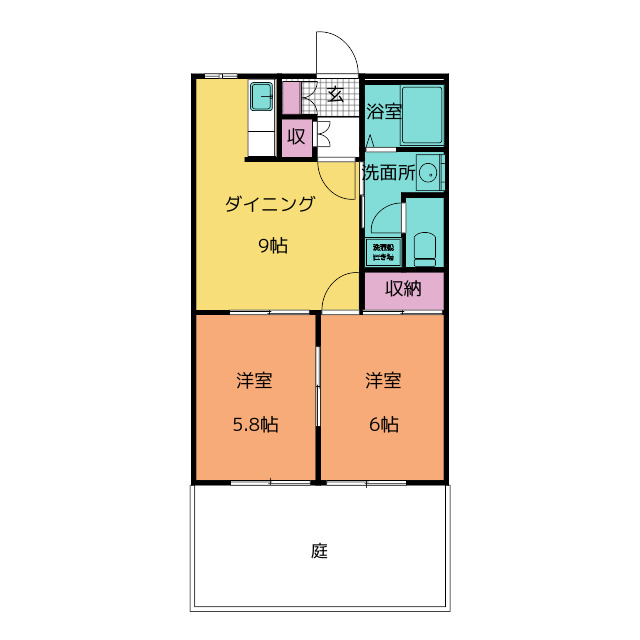 コンフォース流霞の間取り